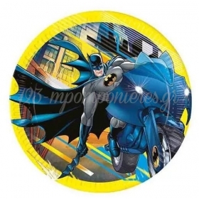 Χάρτινα Πιάτα Φαγητού Batman Rogue Rage 23cm - ΚΩΔ:93452-BB