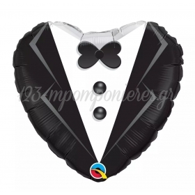 Μπαλόνι Foil 18 (45cm) Καρδιά Γαμπρός - ΚΩΔ:15784-BB
