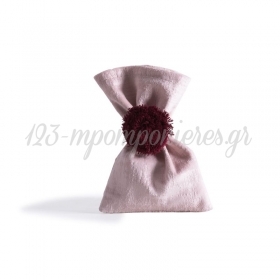 Πουγκί ροζ βελούδο με όψη μάρμαρου 12Χ17 - ΚΩΔ:375012-NT