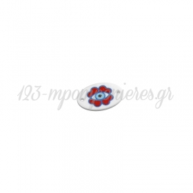 Πλέξι Ακρυλικό Στοιχείο Οβάλ Μάτι για Μακραμέ 25x17mm - ΚΩΔ:71460077.018-NG