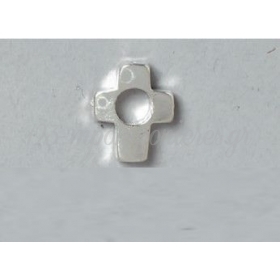 Ασημί Μεταλλικό Σταυρουδάκι 8X6mm - ΚΩΔ:03-720-ZB
