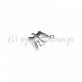 Μεταλλικό Ζάμακ Χυτό Μοτίφ Χελιδόνι 14x17mm - ΚΩΔ:78412941.027-NG