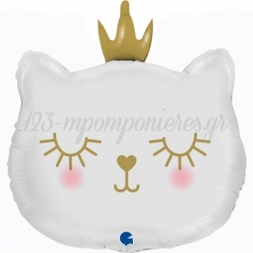 Μπαλόνι Foil 26 (66cm) Άσπρη Γατούλα Πριγκίπισσα - ΚΩΔ:G72096-BB