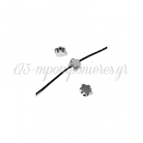 Μεταλλική Ζάμακ Χυτή Χάντρα Λουλούδι 6mm (Ø1.2mm) - ΚΩΔ:78412089.027-NG