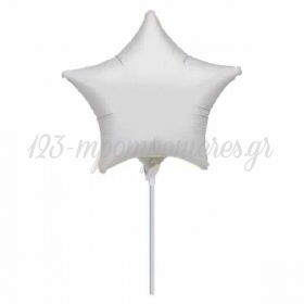 Μπαλόνι Foil 10 (25cm) Mini Shape Αστέρι Ασημί - ΚΩΔ:516308-BB