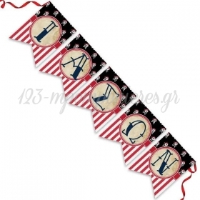 Σημαιάκια Πειρατές με Όνομα 13X18cm - ΚΩΔ:P25965-54-BB