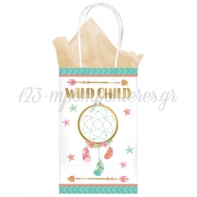 Σακούλες Πάρτυ Boho Wild Child 21.2X13.1X8.2cm - ΚΩΔ:162106-BB