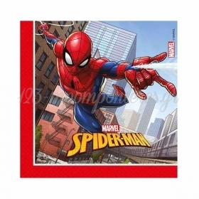Χαρτοπετσέτες Spiderman Crime Fighter 33X33cm - ΚΩΔ:93865-BB
