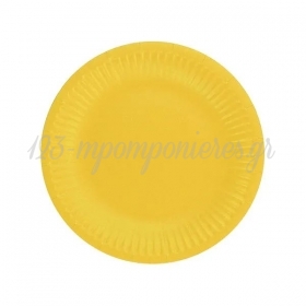 Χάρτινα Πιάτα Πάρτυ Κίτρινο 18cm - ΚΩΔ:PW-TJZ7-BB