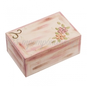 Κουτί Μαρτυρικών και Λαδοσέτ Λουλούδια 20X12X8cm - ΚΩΔ:ZKL130-PR