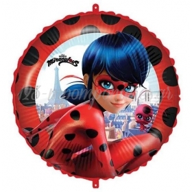Μπαλόνι Foil 45cm Miraculous Ladybug και Τίκκι - ΚΩΔ:93078-BB
