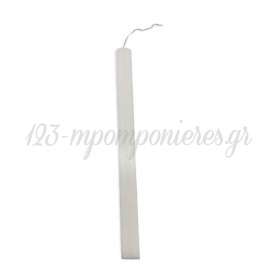Κερί Λαμπάδας Λευκή Πλακέ 38X3X1cm - ΚΩΔ:01PA2015-BB