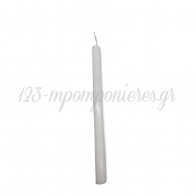Κερί Λαμπάδας Λευκή Οβάλ 33cm - ΚΩΔ:10-0070-BB