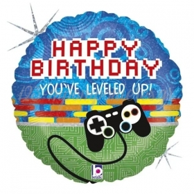 Μπαλόνι Foil 45cm Happy Birthday Game Controller - ΚΩΔ:36020H-P-BB