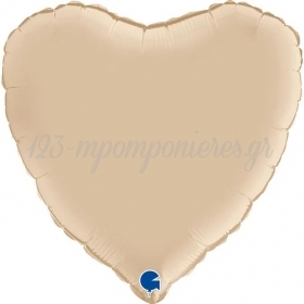 Μπαλόνι Foil 45cm Κρεμ Καρδιά - ΚΩΔ:180000SCR-BB