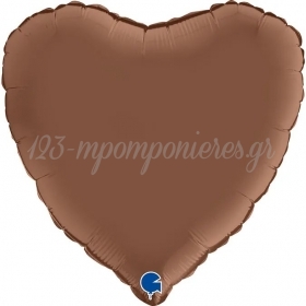 Μπαλόνι Foil 45cm Σοκολατί Καρδιά - ΚΩΔ:180000SCT-BB