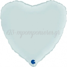 Μπαλόνι Foil 45cm Καρδιά Παστέλ Γαλάζιο - ΚΩΔ:180000SPB-BB