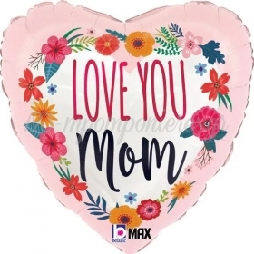 Μπαλόνι Foil 46cm Love You Mom Blossom - ΚΩΔ:36937P-P-BB