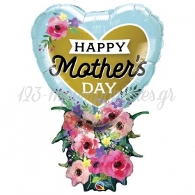 Μπαλόνι Foil 97cm Mother’s Day Μπουκέτο Λουλούδια - ΚΩΔ:98515-BB