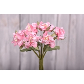 Μικρολούλουδα μπουκέτο με ροζ άνθη 20CM - ΚΩΔ:3013119-19-RD