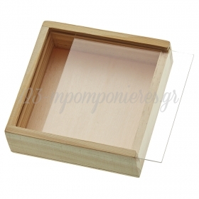 Ξύλινο Κουτί Με Πλέξιγκλας Καπακι - ΚΩΔ:NU2214-NU