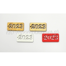Ξύλινο Ταμπελάκι 2023 4x2cm - ΚΩΔ:530013