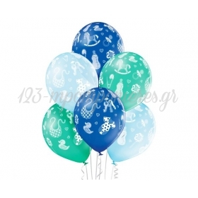 Σετ Μπαλόνια Latex 30cm Baby Shower Boy - ΚΩΔ:5000217-BB