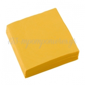 Χαρτοπετσέτες Πάρτυ Κίτρινο Yellow Sunshine 25X25cm - ΚΩΔ:50220-09-BB