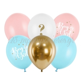 Σετ Μπαλόνια Latex 30cm Boy or Girl - ΚΩΔ:SB14P-308-000-BB