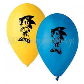 Μπαλόνι Latex 33cm Τυπωμένο Sonic - ΚΩΔ:13613357-BB