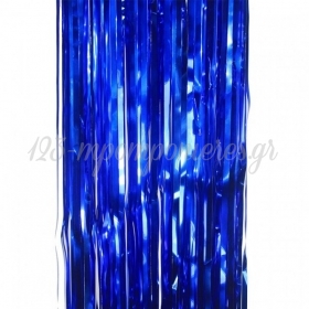 Μπλε Foil Κουρτίνα Διακόσμησης 100X195cm - ΚΩΔ:20709-BB