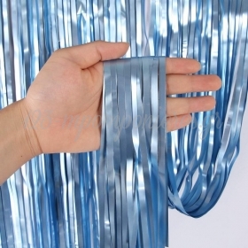Γαλάζια Foil Κουρτίνα Διακόσμησης 100X195cm - ΚΩΔ:20720-BB