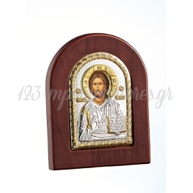 Ασημένια Εικόνα Ιησούς Χριστός 7.5Χ9.5cm - ΚΩΔ:217-2038-MPU
