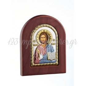 Ασημένια Εικόνα Ιησούς Χριστός 7.5Χ9.5cm - ΚΩΔ:217-2039-MPU