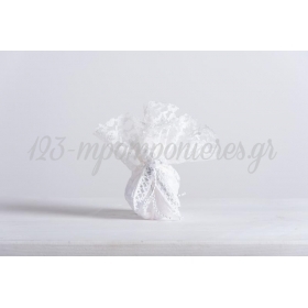 Μαντήλι Δαντέλα Λουλούδι Στρογγυλό 36cm - ΚΩΔ:372235-Nt