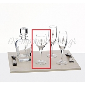 Ποτήρι Κρασιού με Swarovski 7X18.5cm - ΚΩΔ:645-2086-MPU