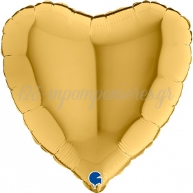 Μπαλόνι Foil 45cm Χρυσή Καρδιά - ΚΩΔ:18012G5-BB