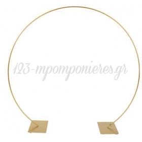 Μεταλλικός Κύκλος Χρυσός με Άνοιγμα 55x51cm - ΚΩΔ:792315-NT