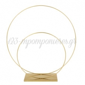 Μεταλλικός Κύκλος Διπλός Χρυσός 40,5 cm - ΚΩΔ:792320-NT
