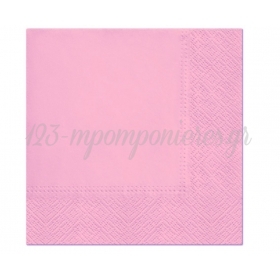 Χαρτοπετσετες Μεγαλες Ροζ 33X33Cm - ΚΩΔ:51220-103-Bb