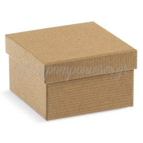 Χάρτινο Κουτί Τετράγωνο Οικολογικό 8,2x8,2x5cm - ΚΩΔ:81462-PR