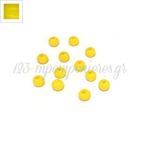Ακρυλική Χάντρα Μπίλια Στρογγυλή 6mm - Κίτρινο - ΚΩΔ:71020913.002-NG