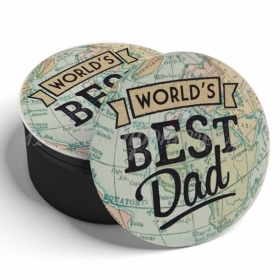 Σουβέρ - World’s Best Dad 9cm - ΚΩΔ:SUB1007756-4-BB