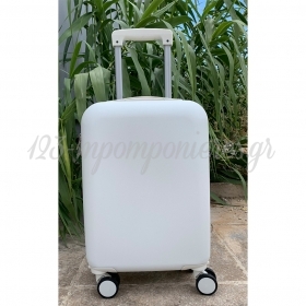 Βαλίτσα Trolley Off White Ματ Σαγρέ 46X32X20cm - ΚΩΔ:BAL38-RN