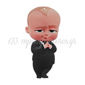Ξύλινο Εκτυπωμένο Baby Boss με Τρύπα 3.5X7cm - ΚΩΔ:M11074-AD