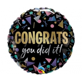 Mπαλόνι Foil 18" - Αποφοίτησης Congrats You Did It 46cm - ΚΩΔ:17490-1-BB