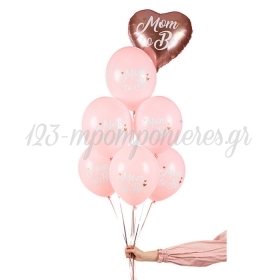 Ροζ Latex Μπαλόνι “Mom to Be” 30cm - ΚΩΔ:SB14P-311-081J-BB