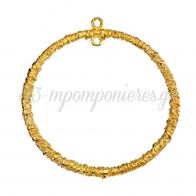 Μεταλλικό Χρυσό Στεφάνι 9X10cm - ΚΩΔ:M10563-AD