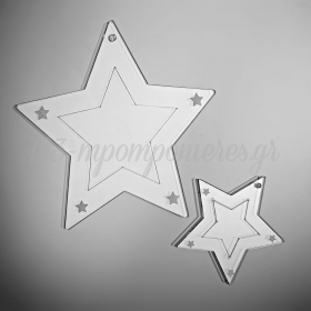 Plexiglass Ασημί Αστέρι 5cm - ΚΩΔ:M4710-AD