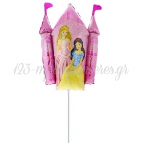 Mini Shape Μπαλόνι Foil - Κάστρο Με Πριγκίπισσες 35cm - ΚΩΔ:902730-BB